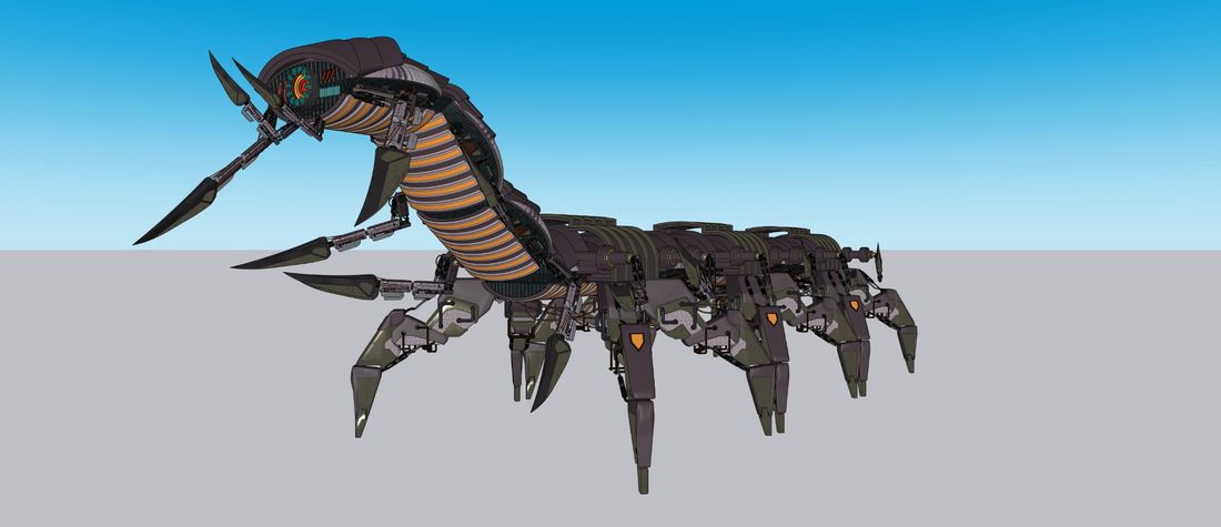 Centipede Unit, Texture · side