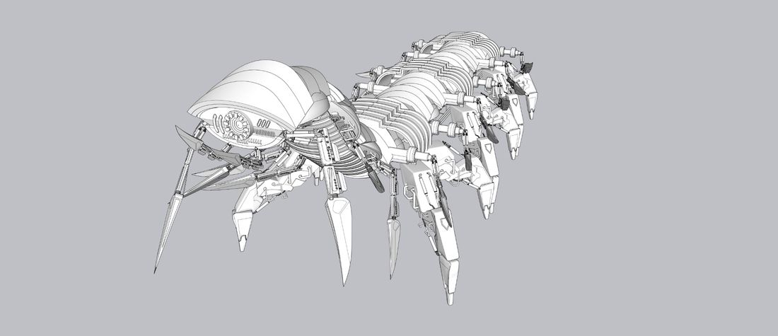 Centipede Unit, Model · 3/4