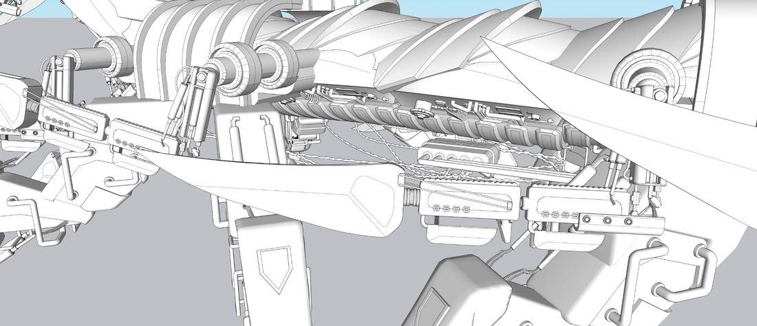 Centipede Unit, Model · detail