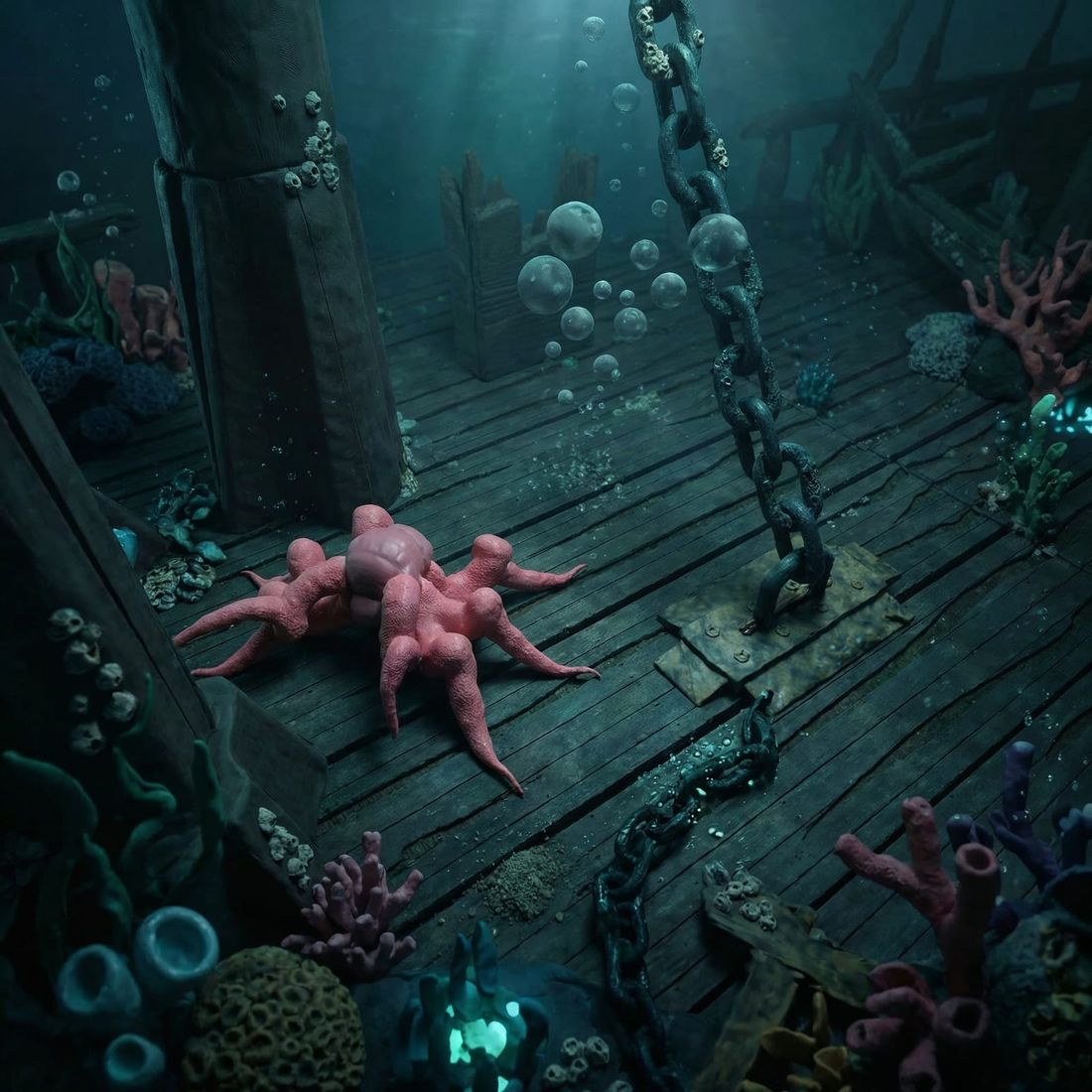 Underwater Scene, Render