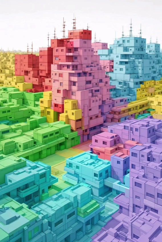 Stacked City, Blocks · scene 3