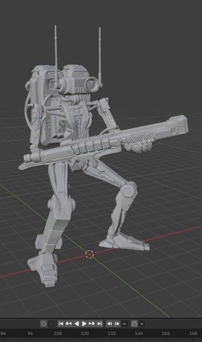 Swamp Ranger, 3D block-out